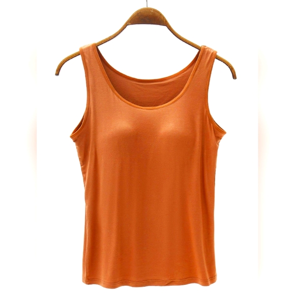 Just In!! Full Size Wide Strap Modal Tank with Bra - Picture 1 of 4